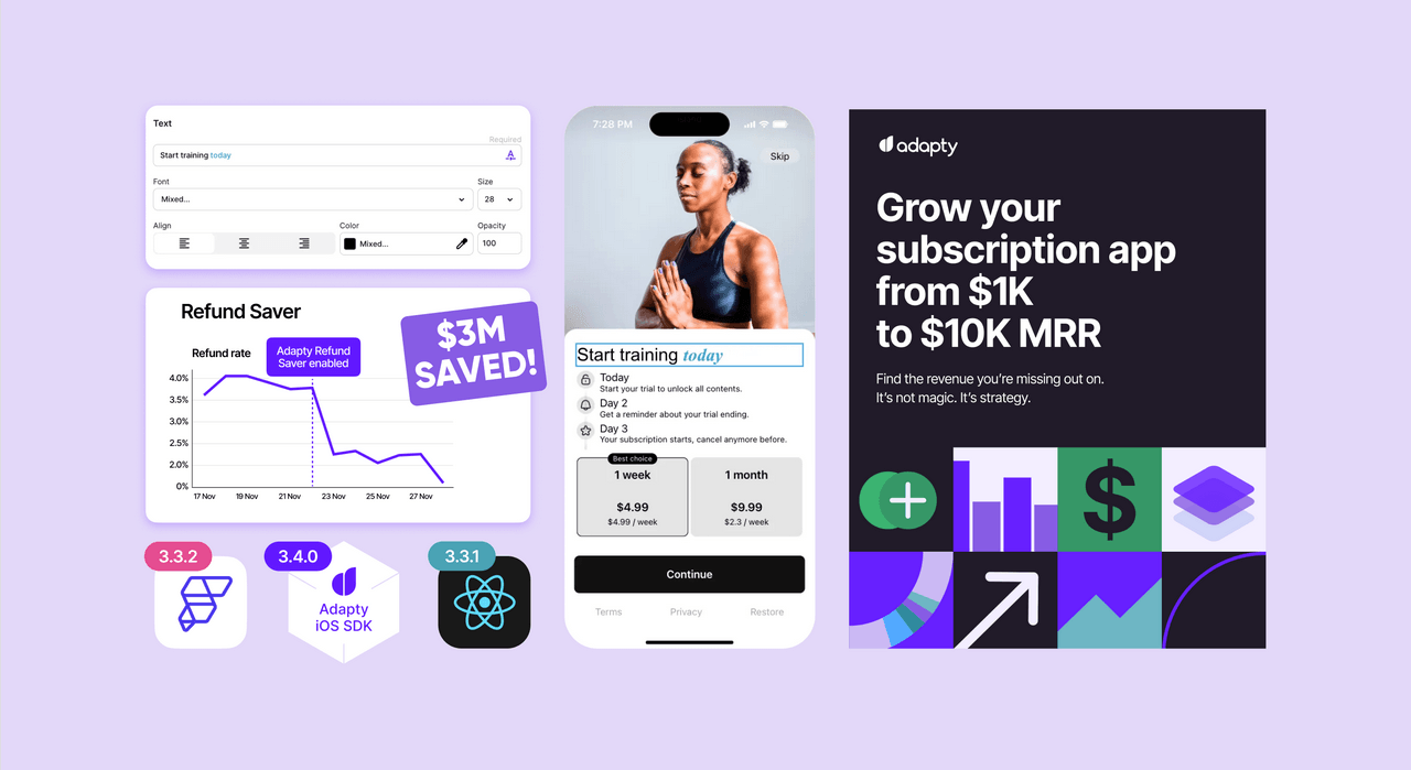 February Adapty updates: Rich text, smarter taxes, and more