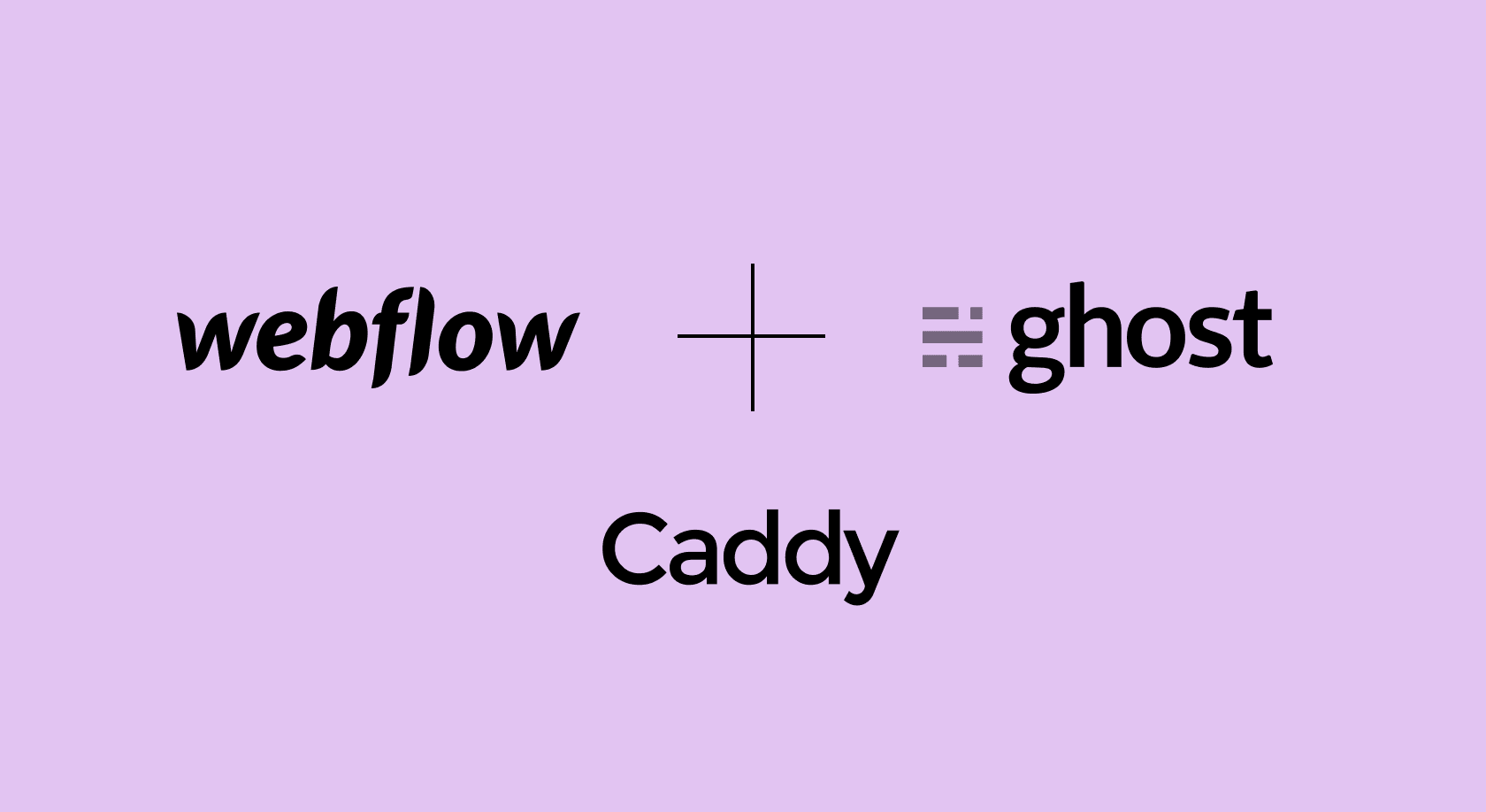 Selfserved Ghost + Webflow integration with Caddy