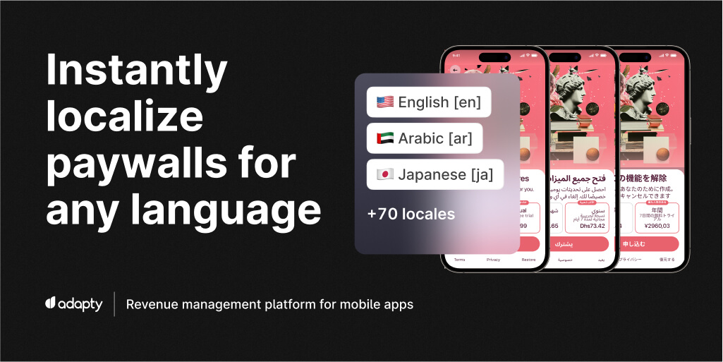 Expand your reach: Localize paywalls instantly with Adapty
