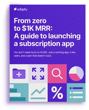 Ebook Cover: From zero to $1k MRR