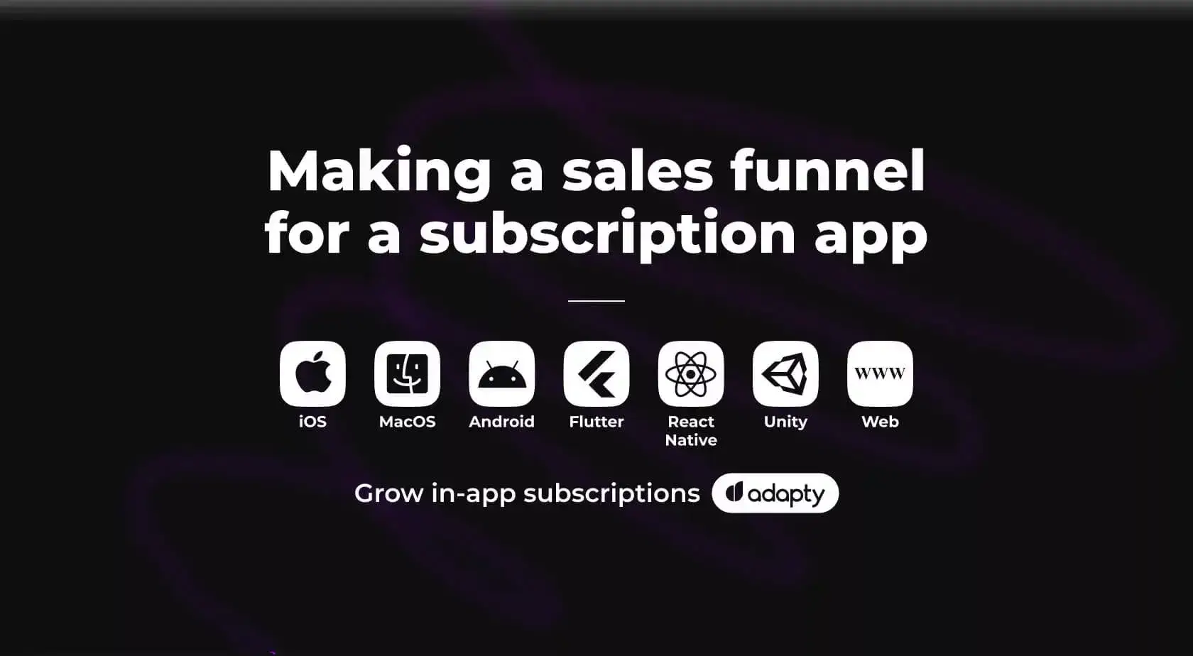 Making a sales funnel for your subscription app