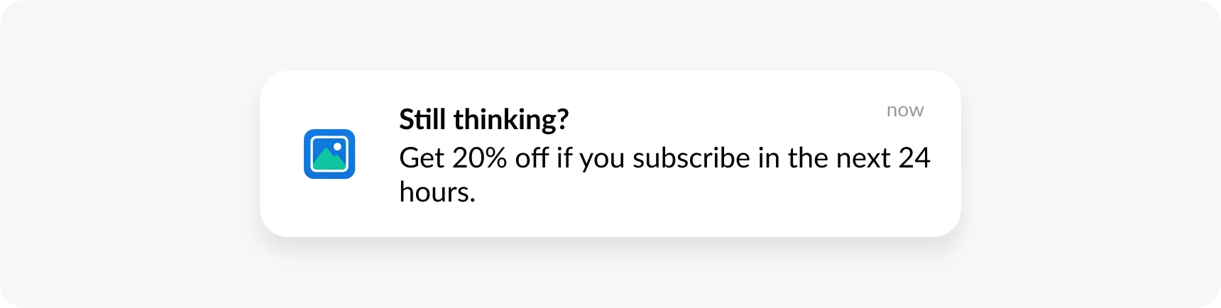 Abandoned subscription push notification example