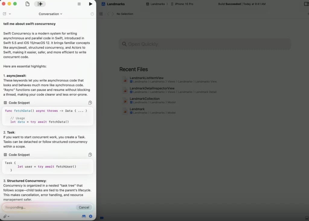 Xcode 26 with AI integration 1