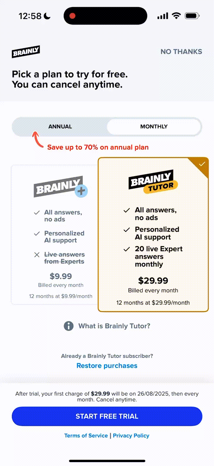 Brainly Paywall