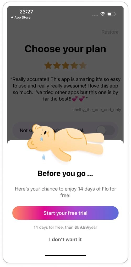 Flo free trial offer