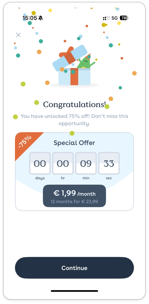 Foodvizor offer countdown