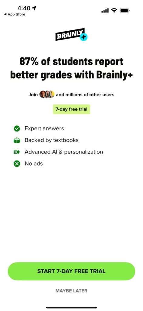 Brainly paywall
