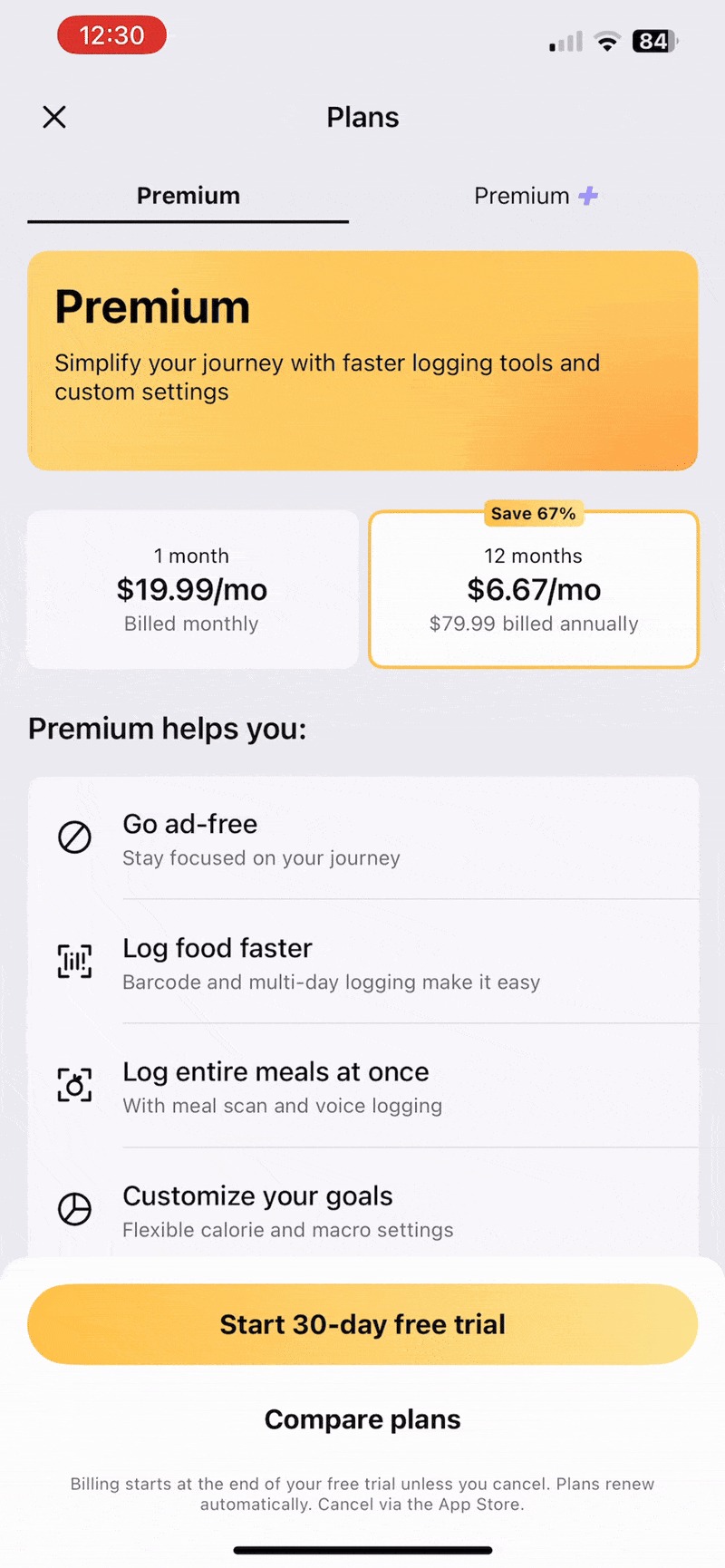 Myfitnesspalpremium