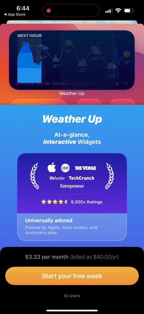 WeatherUp