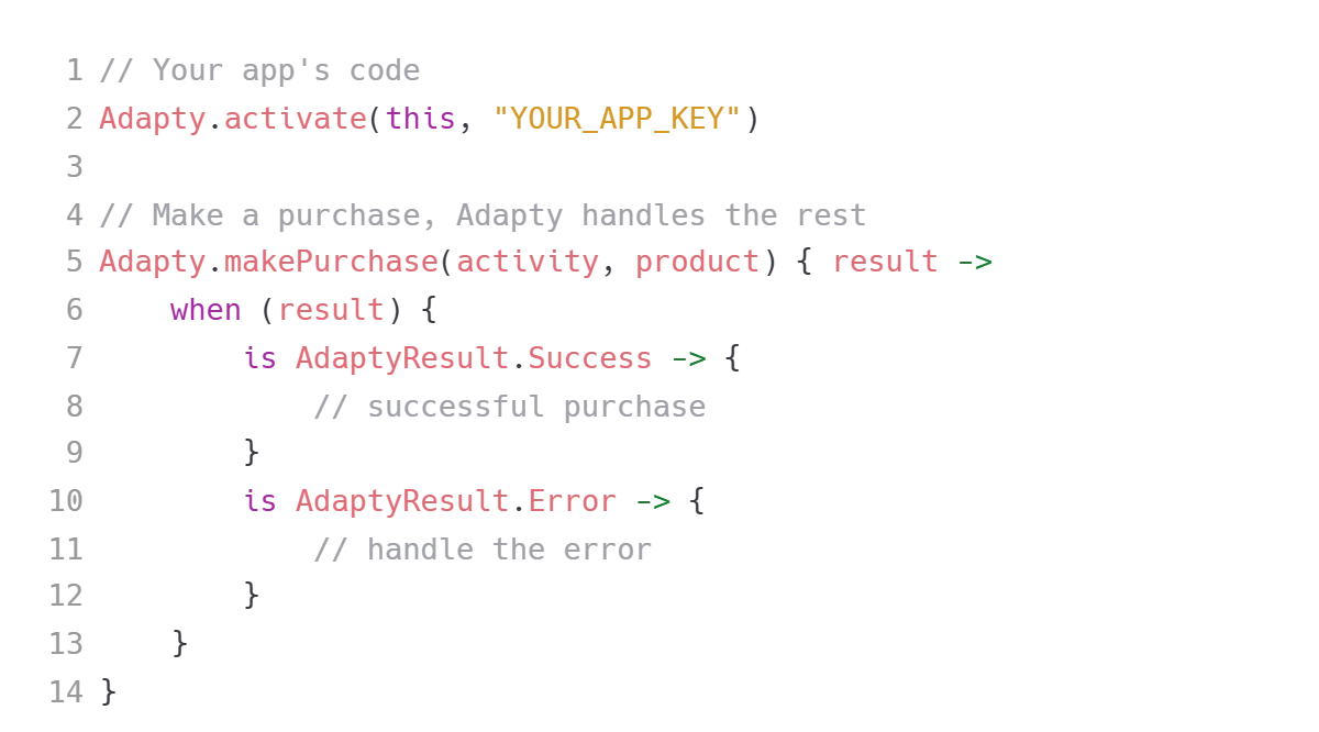 Code Snippet Kotlin