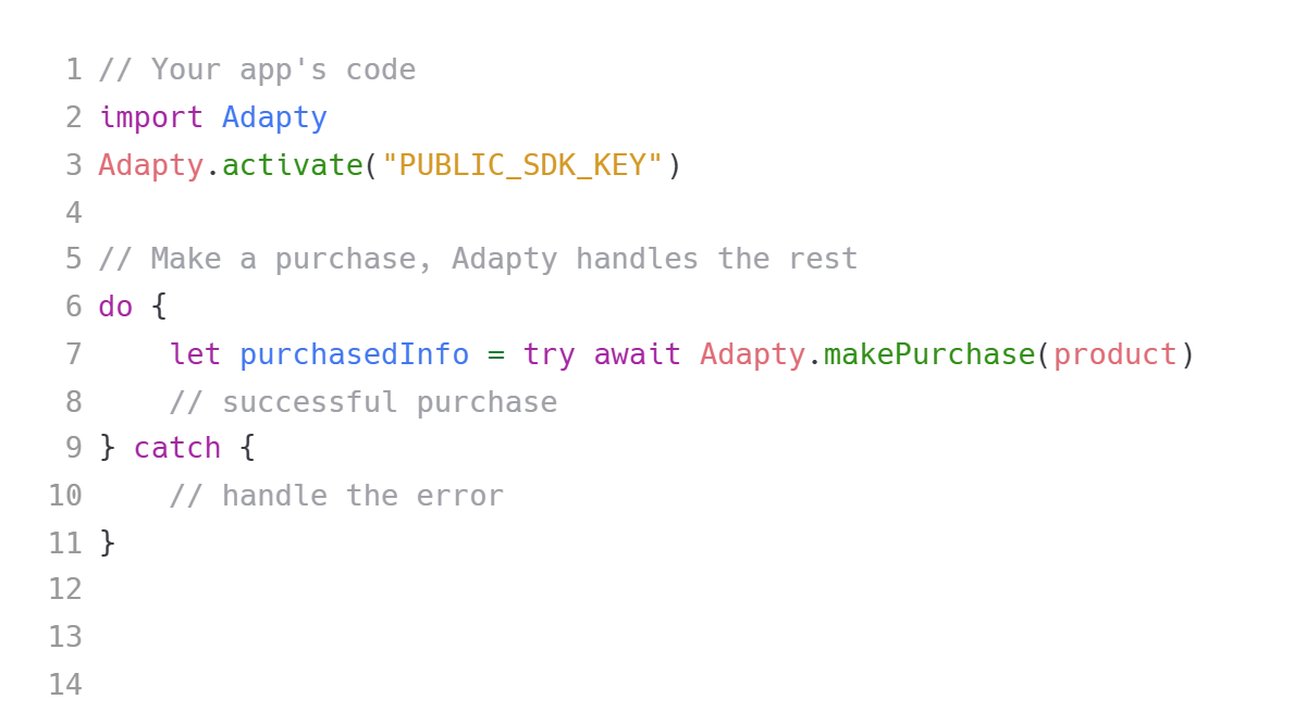 Code Snippet Swift