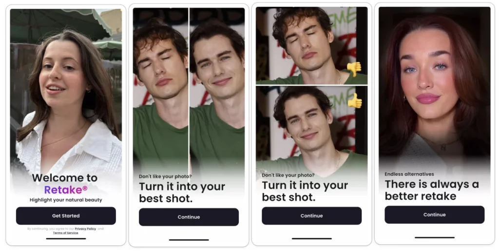 Retake AI Face Onboarding