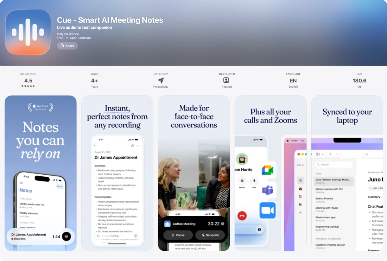 Case 44pixels: App Store page