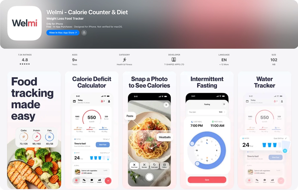 App Store Screen: Welmi