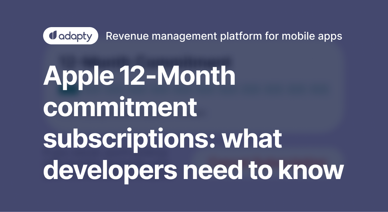 Apple 12-Month commitment subscriptions