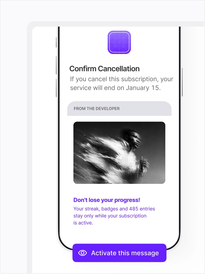 Create your messages and launch