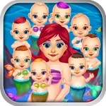 Mommy’s Octuplets Newborn Babies – My Mermaid Baby Salon Doctor Game!