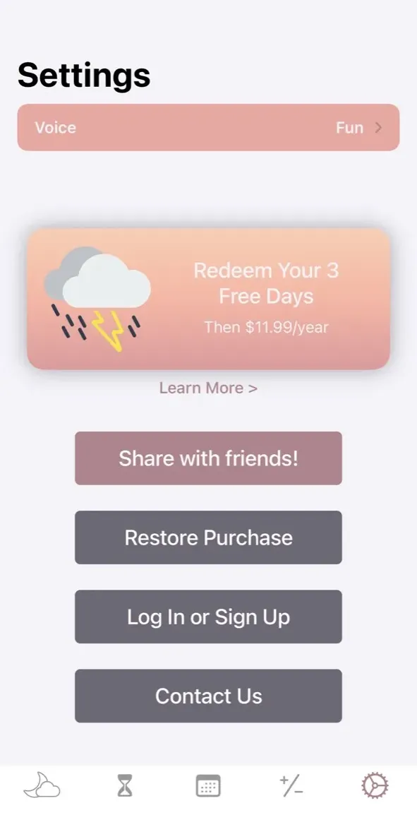 The paywall screen of the Weather Forecast App app