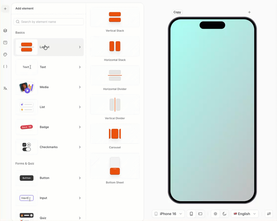 Adding the Close button to the screen