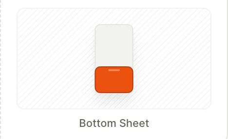 Bottom Sheet tile