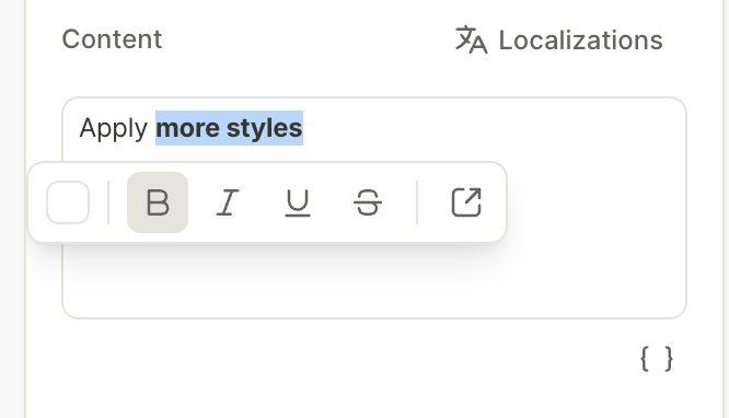 Edit text part