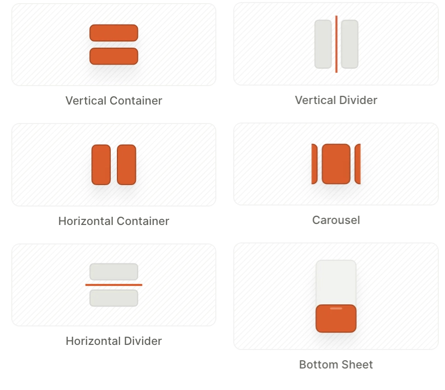 Layout element templates