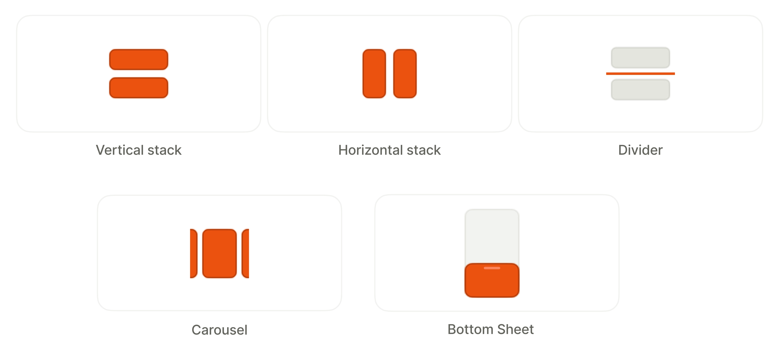 Layout element templates