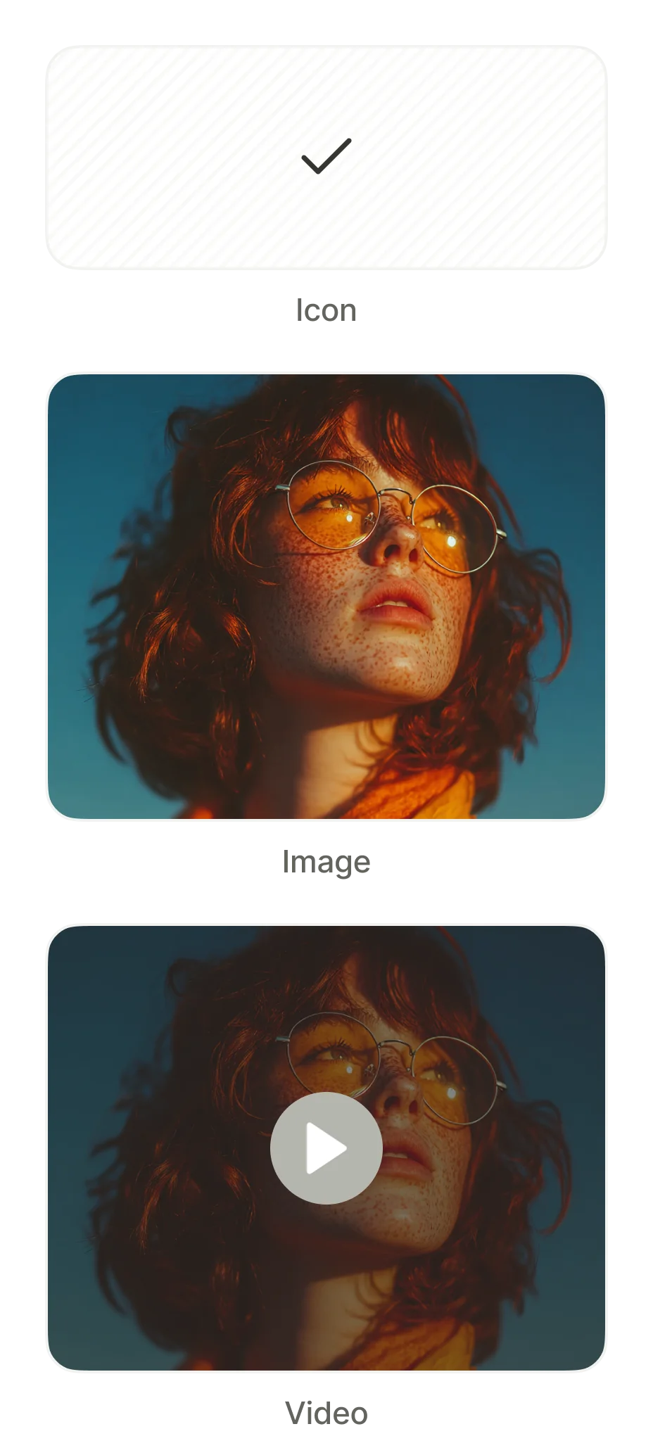 Media element templates
