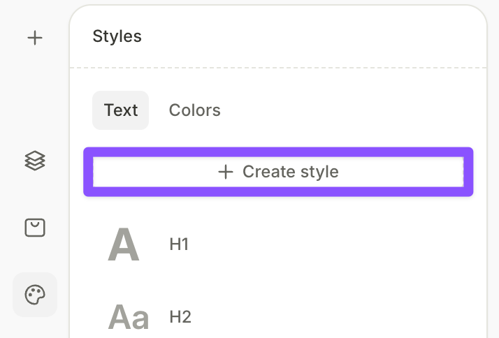 New text style
