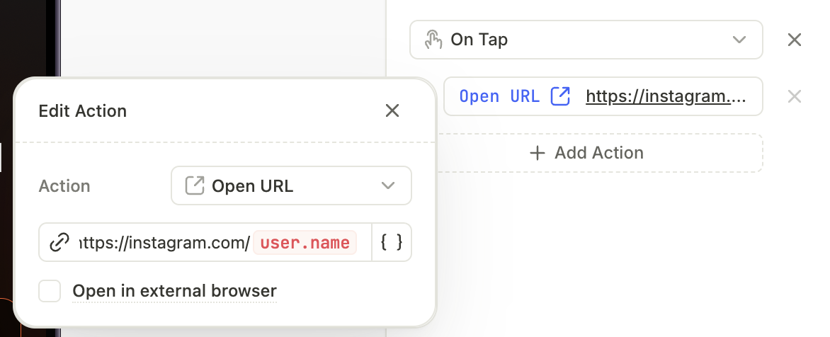 Open URL