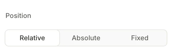 Position toggle