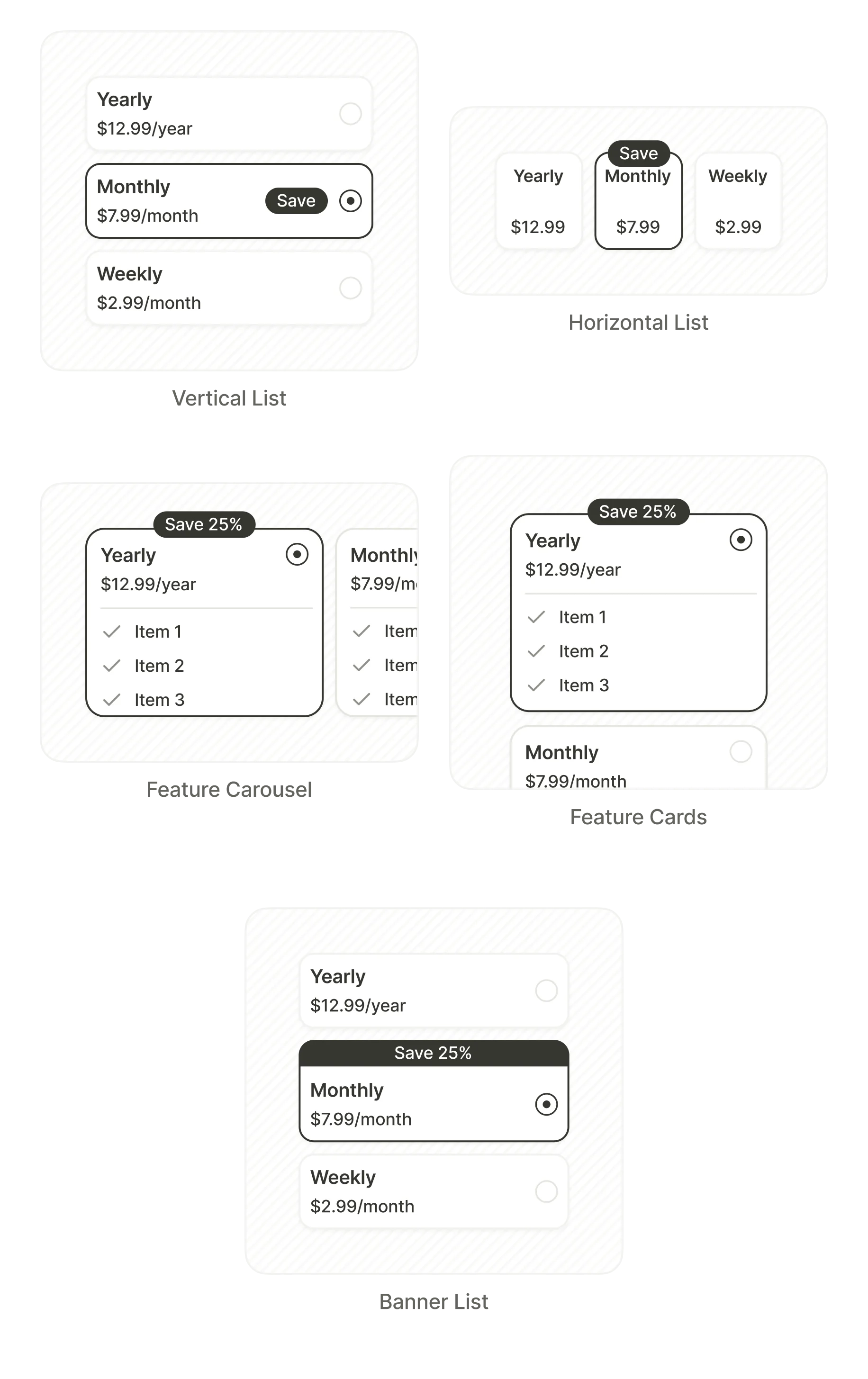 Product templates