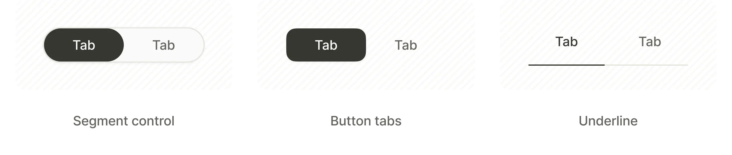 Tab templates