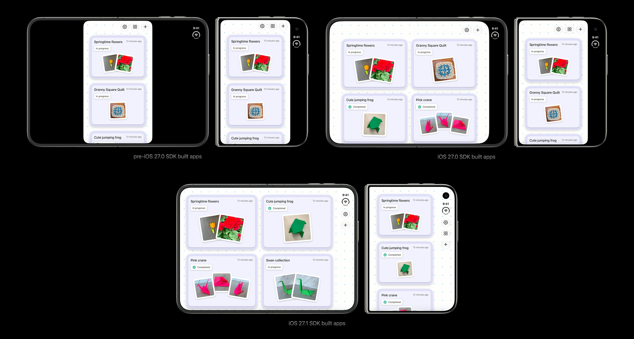 Apps on different iOS SDK