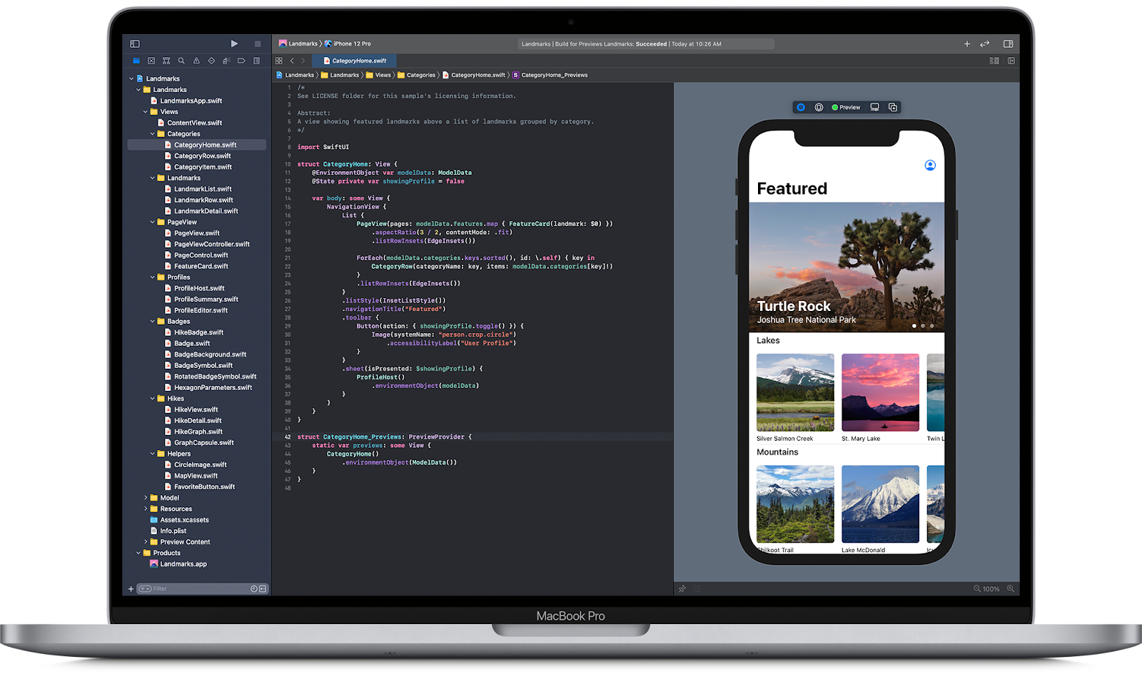 SwiftUI declarative syntax example