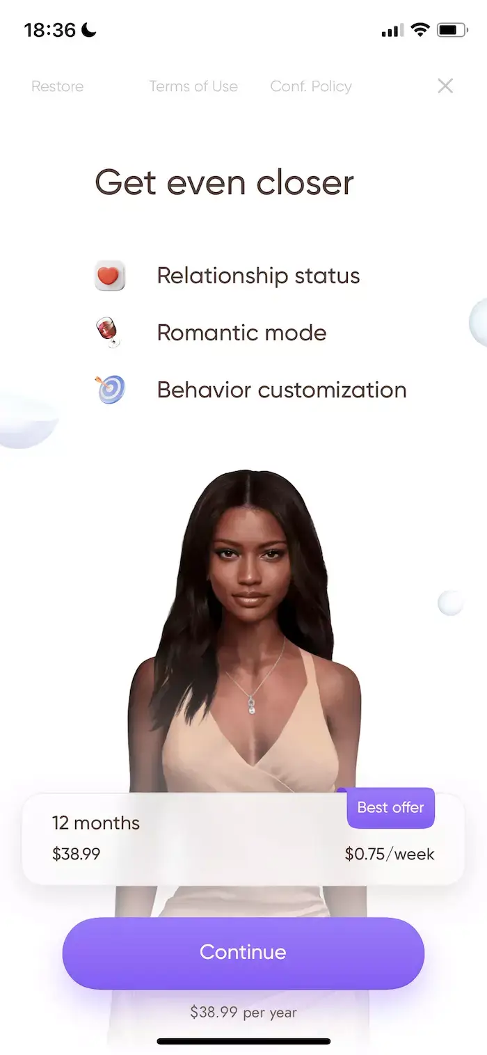 Virtual girlfriend by AI Girl