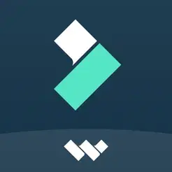logo by the app Filmora - Video Editor, Maker