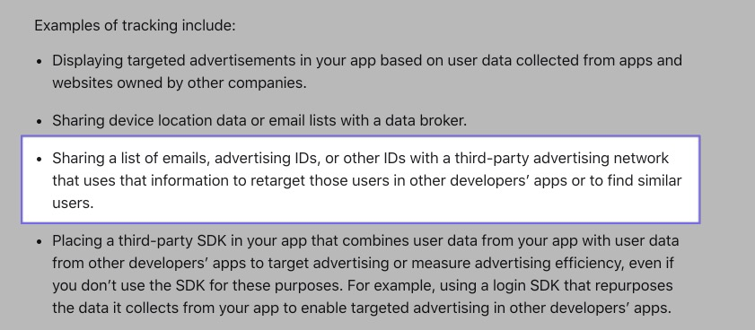 App Store guidelines on advertising