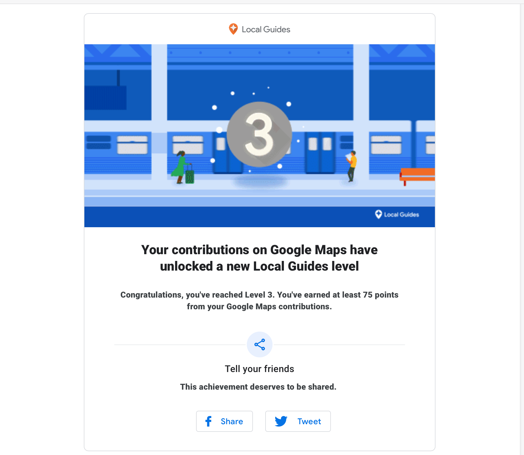 Google Maps motivize users thorugh email