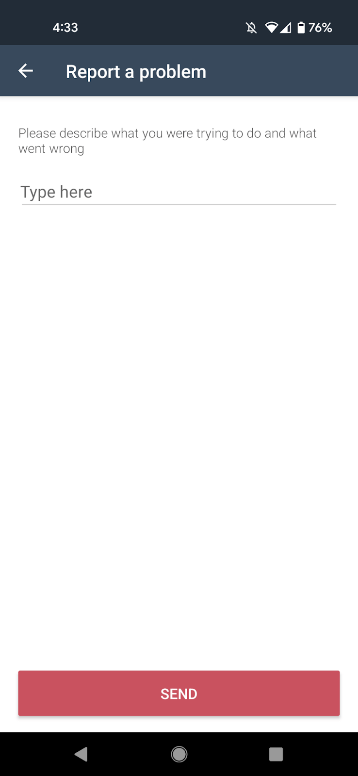 redirecting users to internal feedback system 472x1024