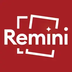 logo by the app Remini - AI Photo Enhancer