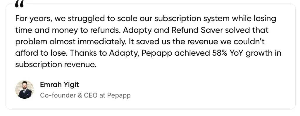 Pepapp'c CEO quote about Refund Saver
